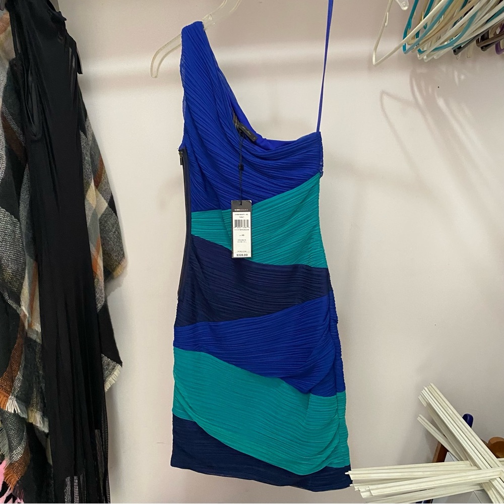 One Shoulder BCBG Max Azira Dress Size XS NWT